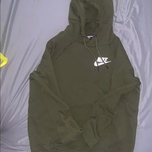 Olive green Nike hoodie